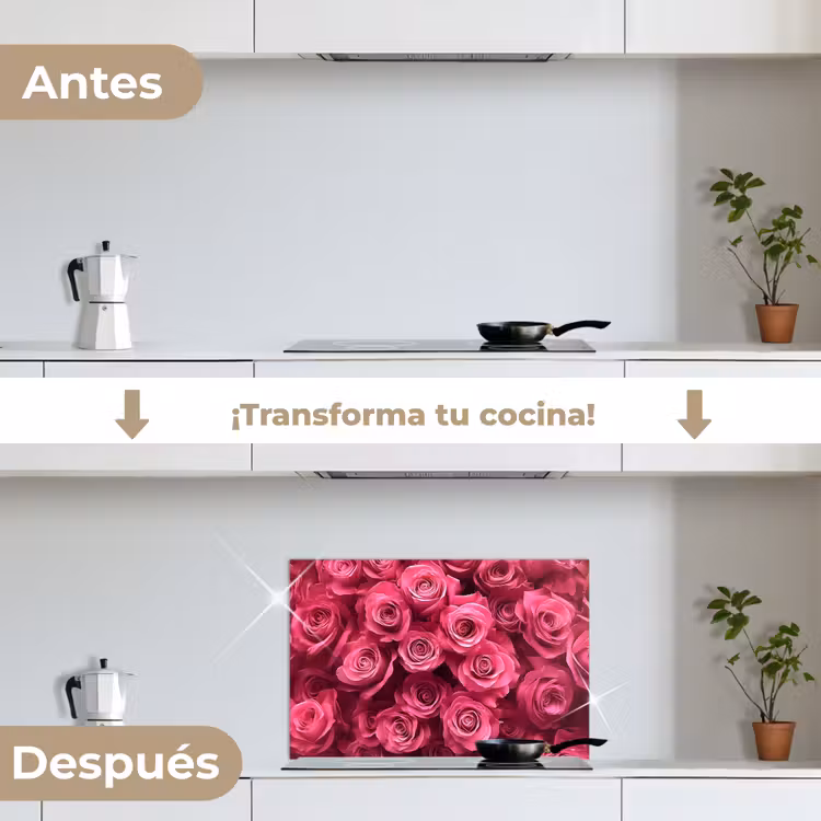 Salpicaderos de cocina - Rosas - Rosa - Flor — 7
