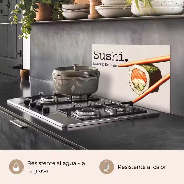 Salpicaderos de cocina - Sushi - Salmón - Arroz - Japonés — 2