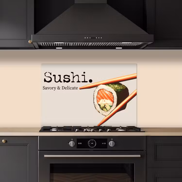Salpicaderos de cocina - Sushi - Salmón - Arroz - Japonés — 5