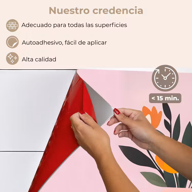Salpicaderos de cocina - Tulipanes - Jarrón - Rayas - Morado — 4