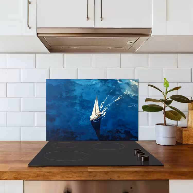 Salpicaderos de cocina - Velero - Agua - Abstracto - Sombra — 3