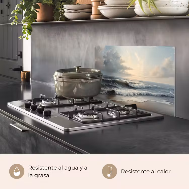 Salpicaderos de cocina - Playa - Mar - Puesta de sol — 2