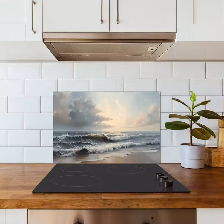 Salpicaderos de cocina - Playa - Mar - Puesta de sol — 3