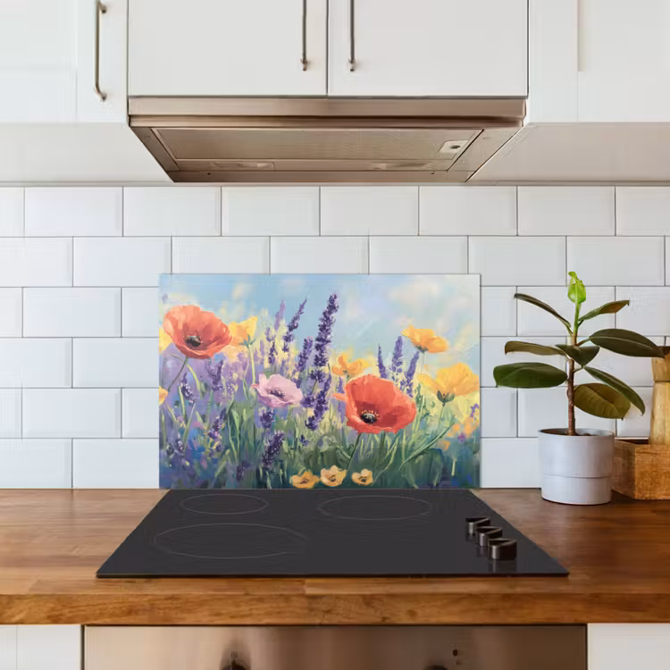 Salpicaderos de cocina - Pradera - Flores - Colorido — 3