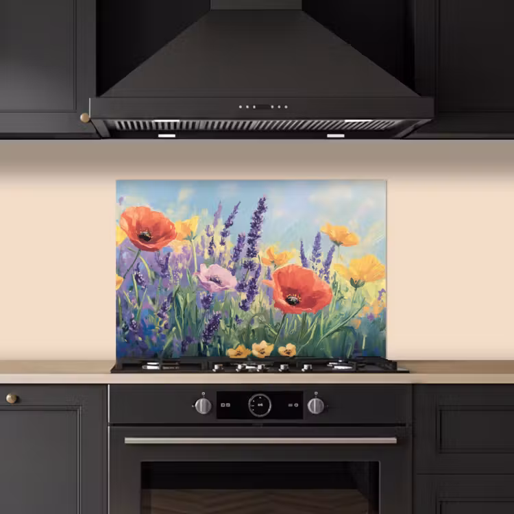 Salpicaderos de cocina - Pradera - Flores - Colorido — 5