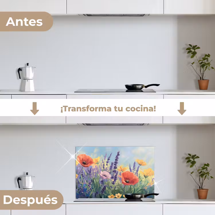 Salpicaderos de cocina - Pradera - Flores - Colorido — 7
