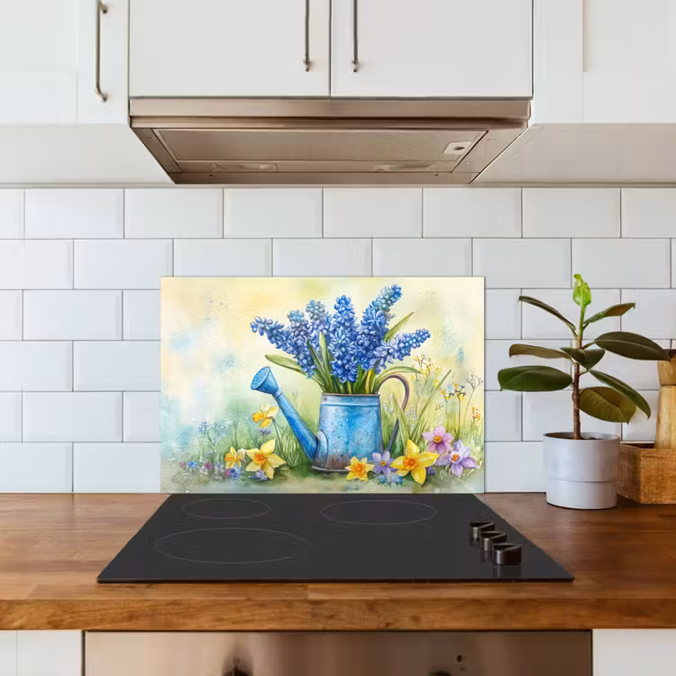 Salpicaderos de cocina - Regadera - Lavanda - Flores — 3