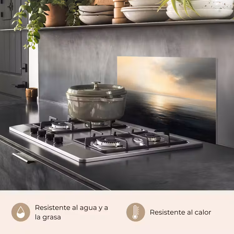 Salpicaderos de cocina - Sol - Horizonte - Mar — 2