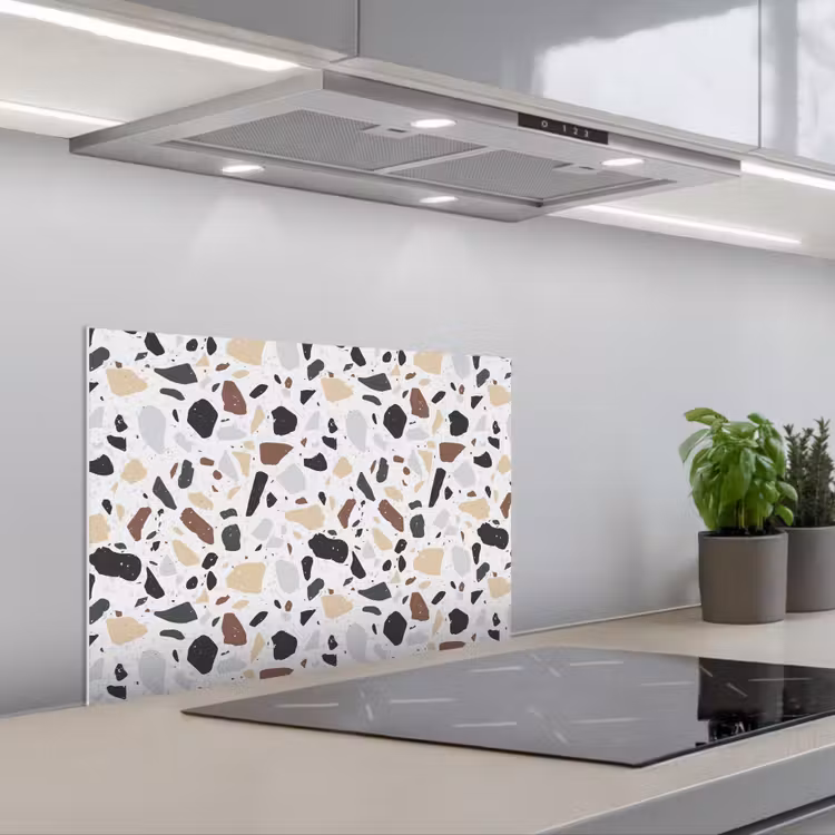 Salpicaderos de cocina - Terrazo - Motivo - Colorido - Arcilla — 1