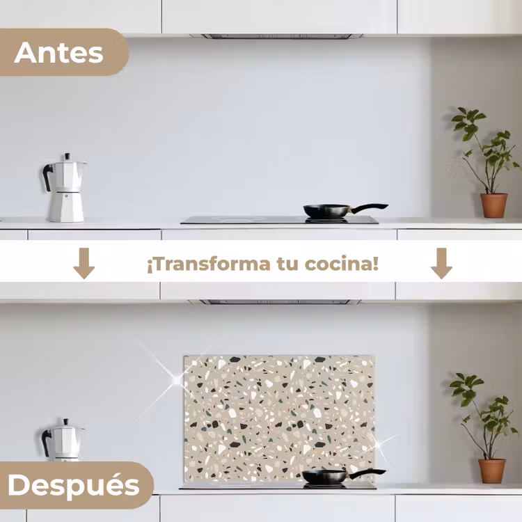 Salpicaderos de cocina - Terrazo - Motivo - Verde — 7