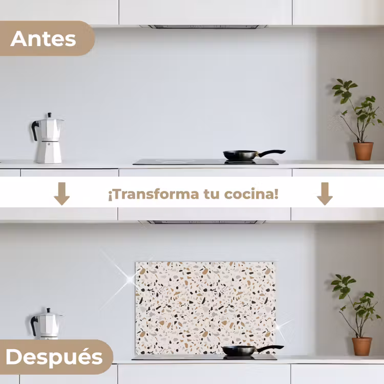 Salpicaderos de cocina - Terrazo - Patrón - Acero — 7
