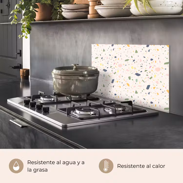 Salpicaderos de cocina - Terrazo - Patrón - Colorido - Festival — 2