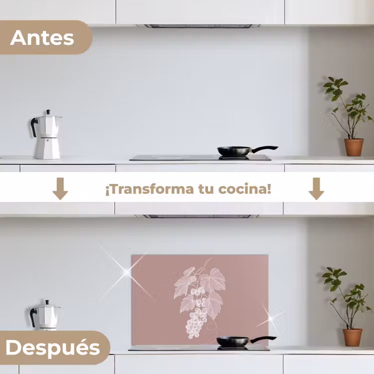 Salpicaderos de cocina - Truss - Uvas - Ilustración - Hojas — 7