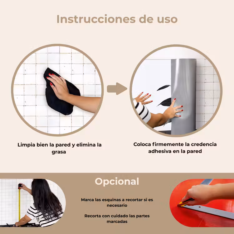Salpicaderos de cocina - Planta - Hojas - Minimalista - Negro — 6