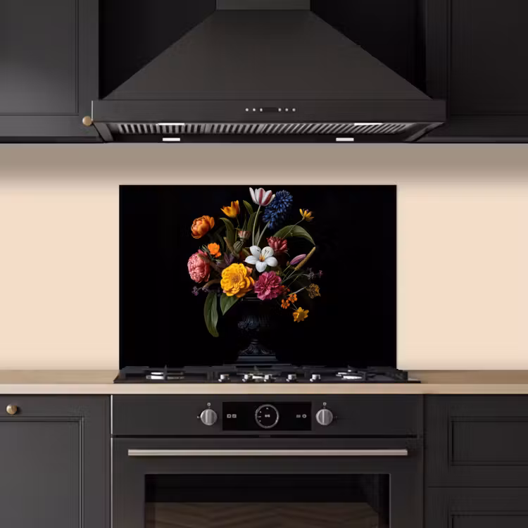 Salpicaderos de cocina - Primavera - Flores - Clásico - Jarrón — 5