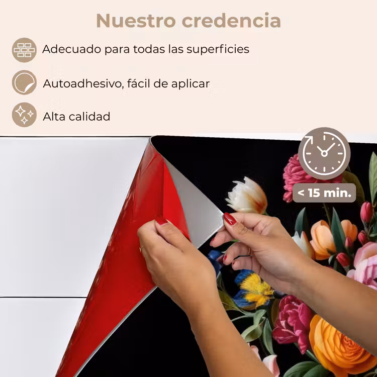 Salpicaderos de cocina - Ramo - Romántico - Colorido — 4