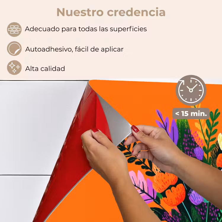 Salpicaderos de cocina - Tarjeta - Ramo - Flores — 4