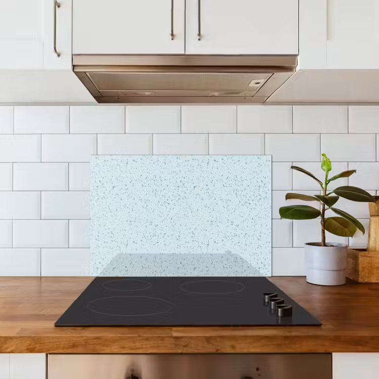 Salpicaderos de cocina - Terrazo - Estampado - Colorido - Azul bebé — 3