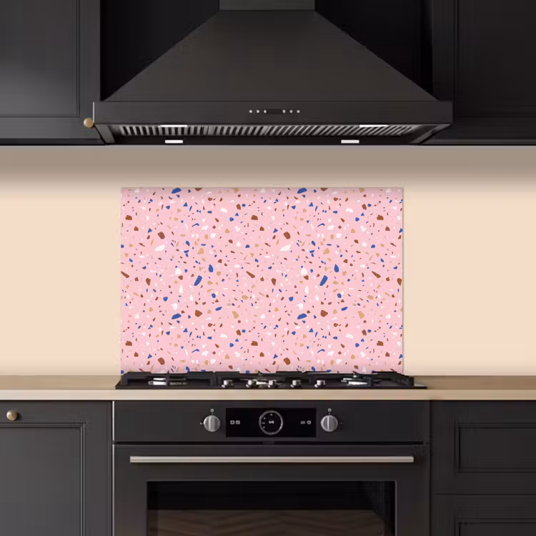 Salpicaderos de cocina - Terrazo - Motivo - Colorido - Rosa — 5