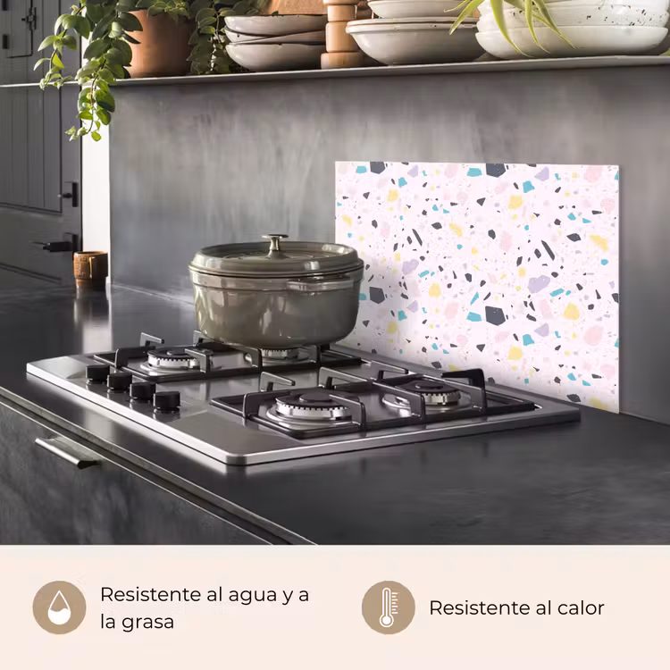 Salpicaderos de cocina - Terrazo - Patrón - Suave - Caramelo — 2