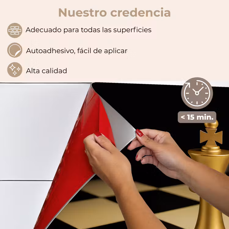 Salpicaderos de cocina - Pieza de ajedrez - Rey - Tablero de ajedrez - Bloqueado — 4