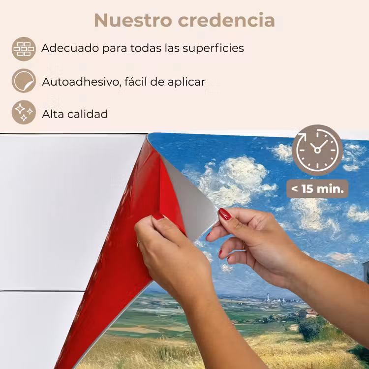 Salpicaderos de cocina - Pista de arena - Casa - Árboles - Césped — 4