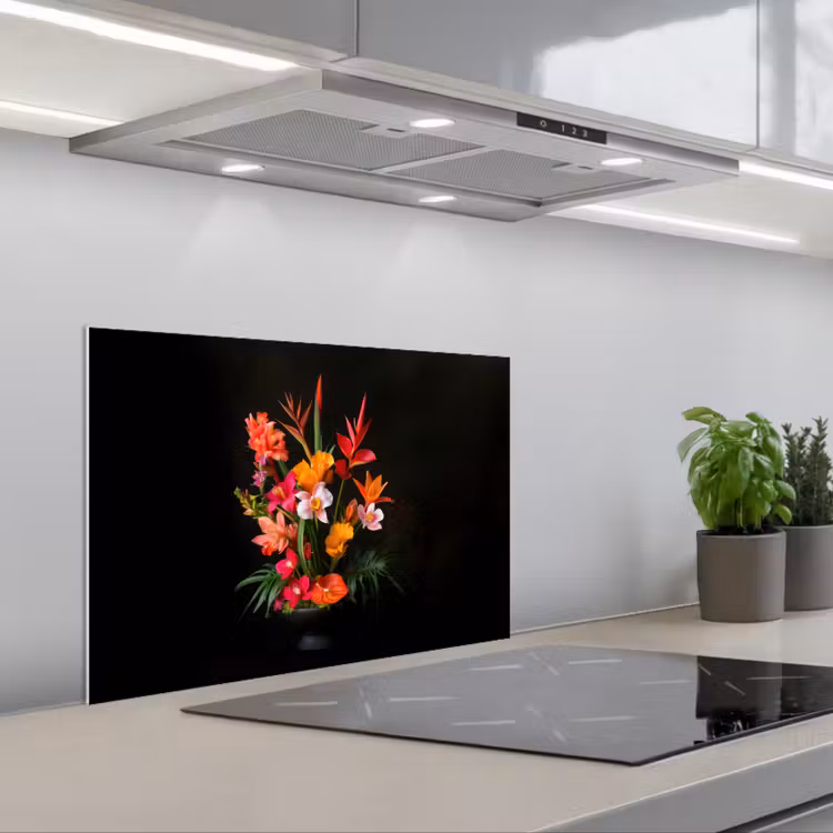 Salpicaderos de cocina - Ramo - Flores - Exótico — 1