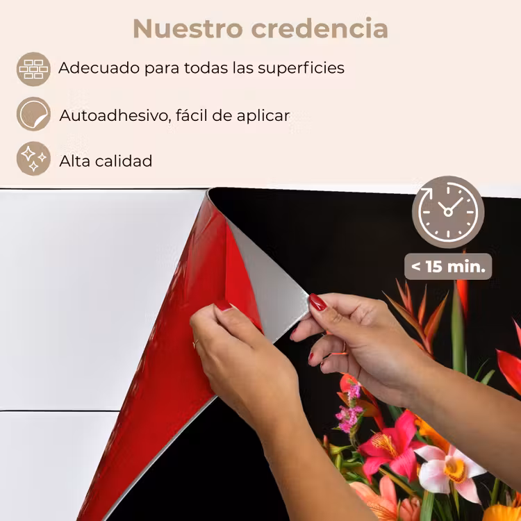 Salpicaderos de cocina - Ramo - Flores - Exótico — 4