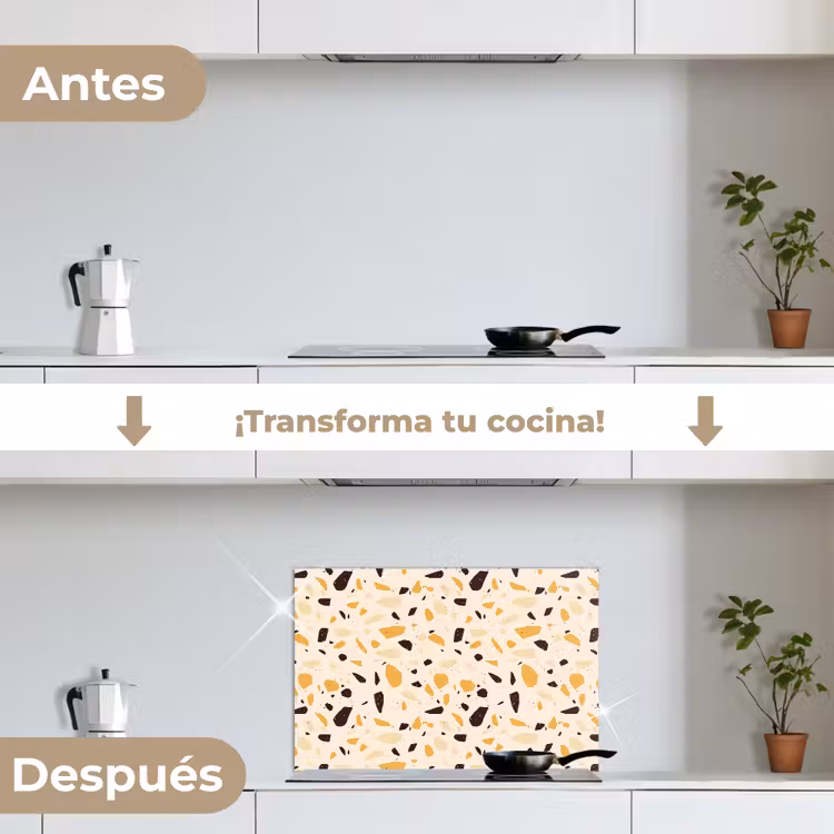 Salpicaderos de cocina - Terrazo - Patrón - Amarillo - — 7