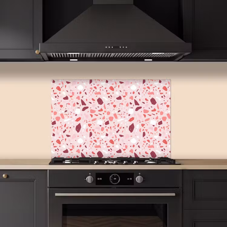 Salpicaderos de cocina - Terrazo - Patrón - Rosa — 5