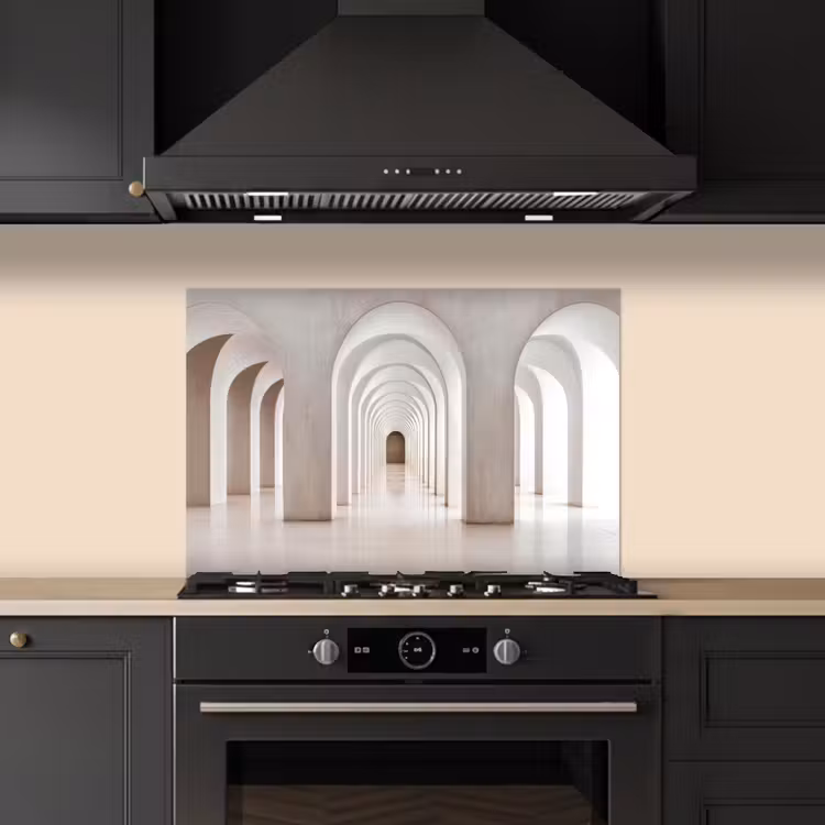 Salpicaderos de cocina - Pasillo - Arcos - Simétrico - Moderno — 5
