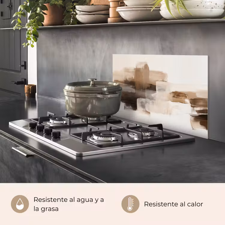 Salpicaderos de cocina - Pinceladas - Paisaje abstracto - Descanso — 2