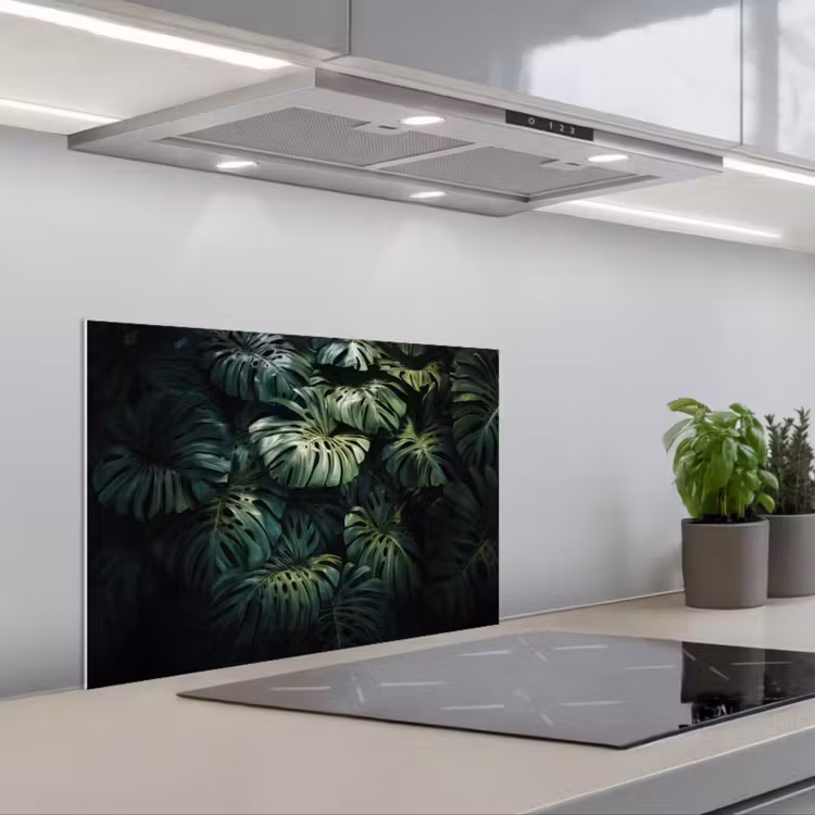 Salpicaderos de cocina - Planta - Monstera - Ligera — 1