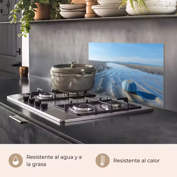 Salpicaderos de cocina - Playa - Escudo - Agua - Azul — 2