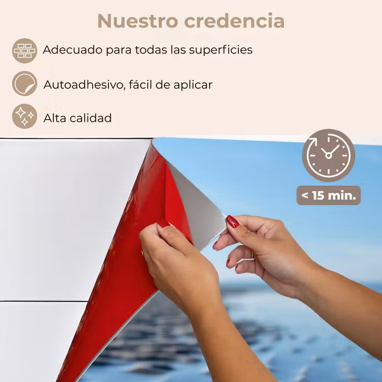 Salpicaderos de cocina - Playa - Escudo - Agua - Azul — 4