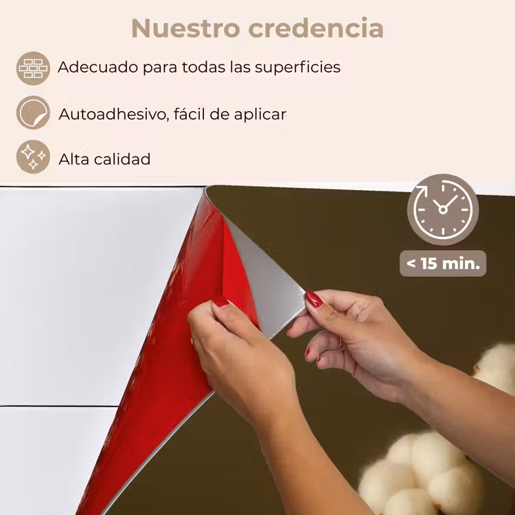 Salpicaderos de cocina - Ramas - Algodón - Blanco - Esferas — 4