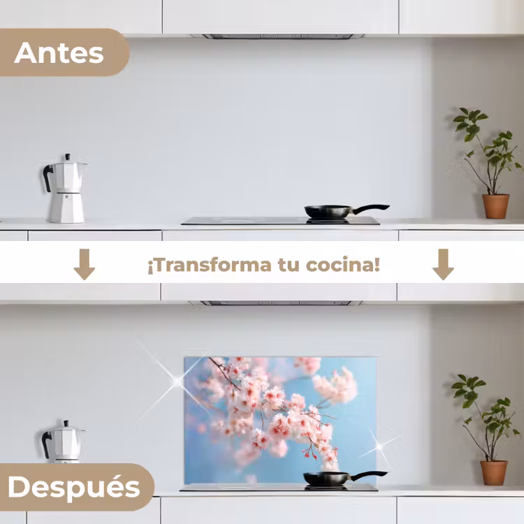 Salpicaderos de cocina - Ramas - Flores - Rosa — 7