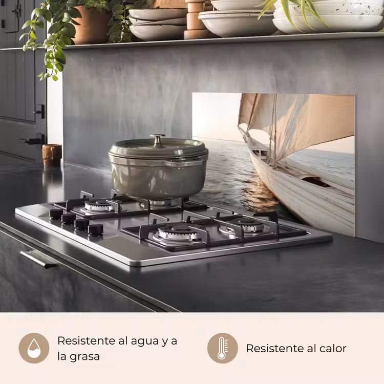 Salpicaderos de cocina - Velero - Mar - Beige - Sol — 2