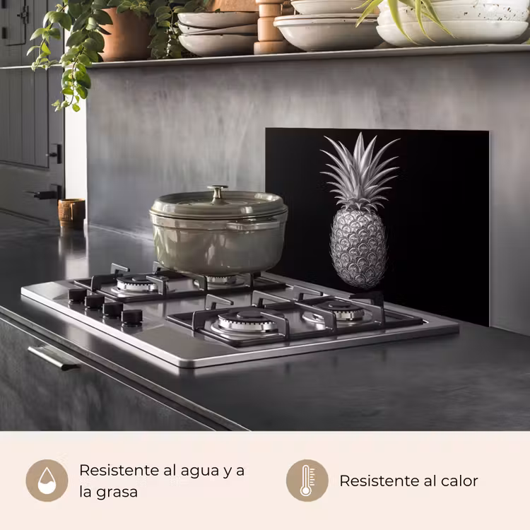 Salpicaderos de cocina - Piña - Detalle - Hojas — 2