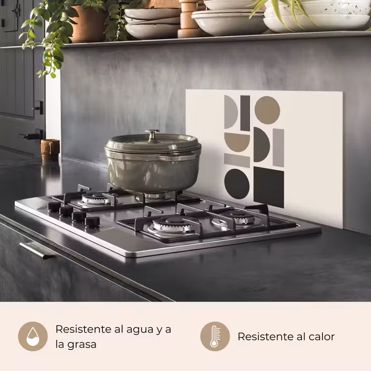Salpicaderos de cocina - Tonos naturales - Gráfico - Composición vertical — 2