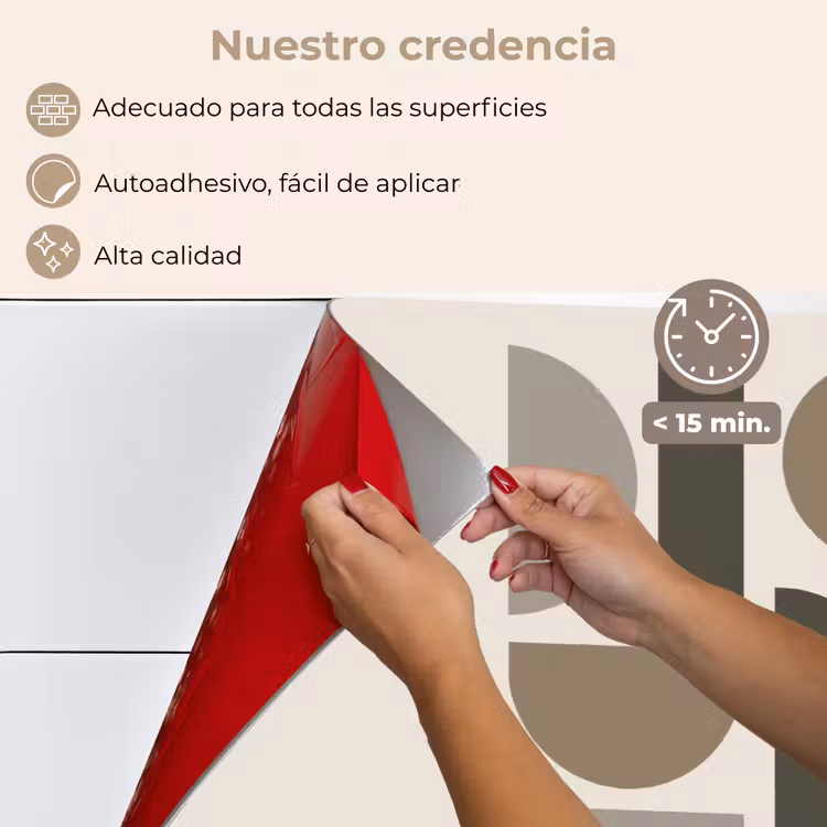 Salpicaderos de cocina - Tonos naturales - Gráfico - Composición vertical — 4
