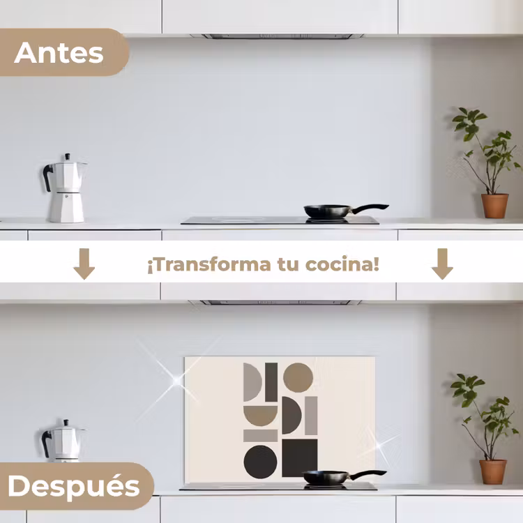 Salpicaderos de cocina - Tonos naturales - Gráfico - Composición vertical — 7