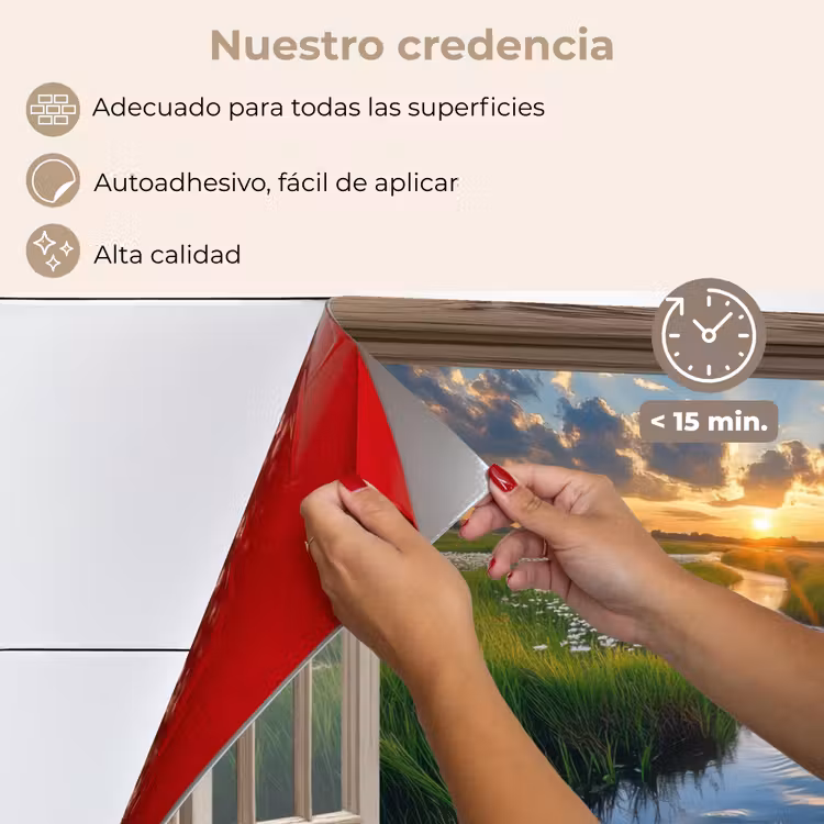 Salpicaderos de cocina - Vista - Paisaje - Ventana - Agua - Puesta de sol — 4