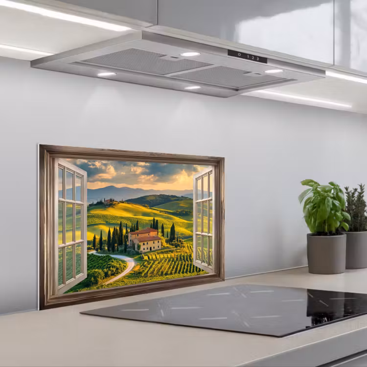 Salpicaderos de cocina - Vistas - Toscana - Paisaje - Verano — 1