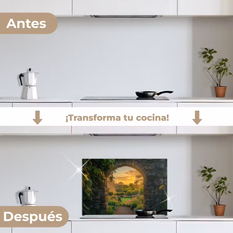 Salpicaderos de cocina - Puerta - Plantas - Puesta de sol — 7
