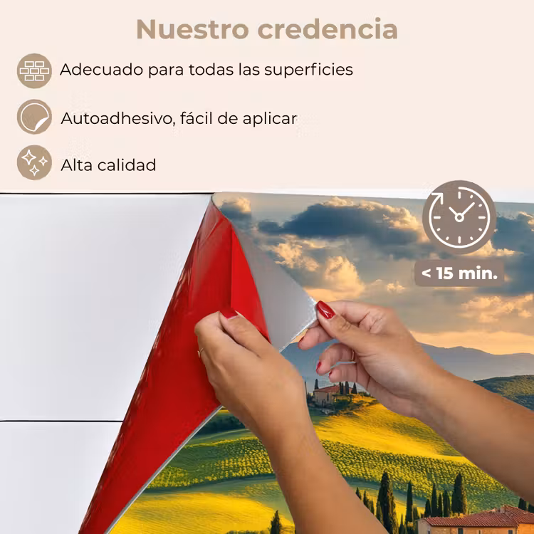 Salpicaderos de cocina - Toscana - Paisaje - Viñedos — 4