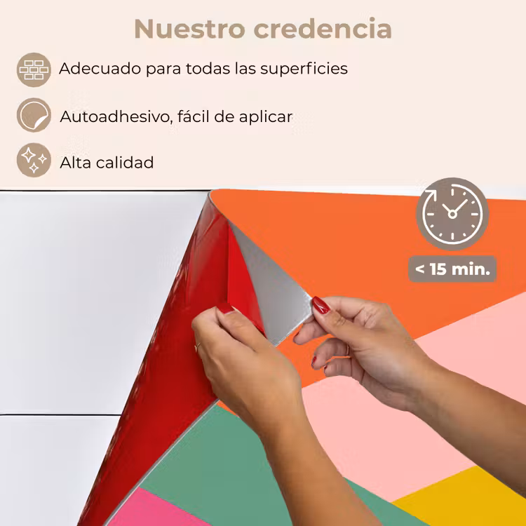 Salpicaderos de cocina - Triángulos - Colorido - Abstracto — 4