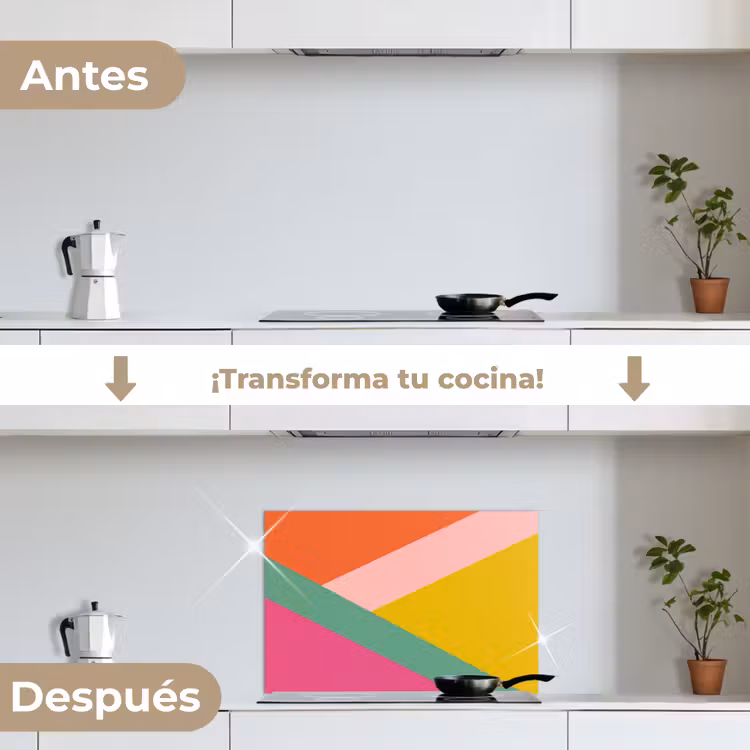 Salpicaderos de cocina - Triángulos - Colorido - Abstracto — 7