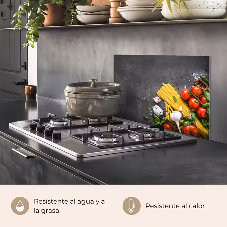 Salpicaderos de cocina - Pasta - Hierbas - Tomate - Especias - Rústico — 2