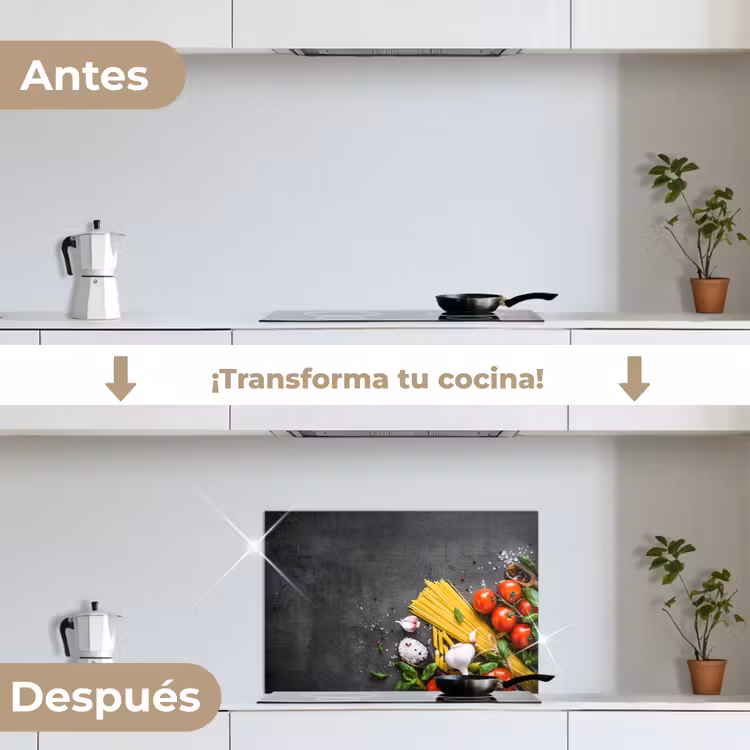 Salpicaderos de cocina - Pasta - Hierbas - Tomate - Especias - Rústico — 7